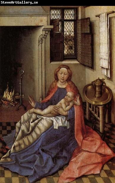 Robert Campin Madonna and Child Befor a Fireplace